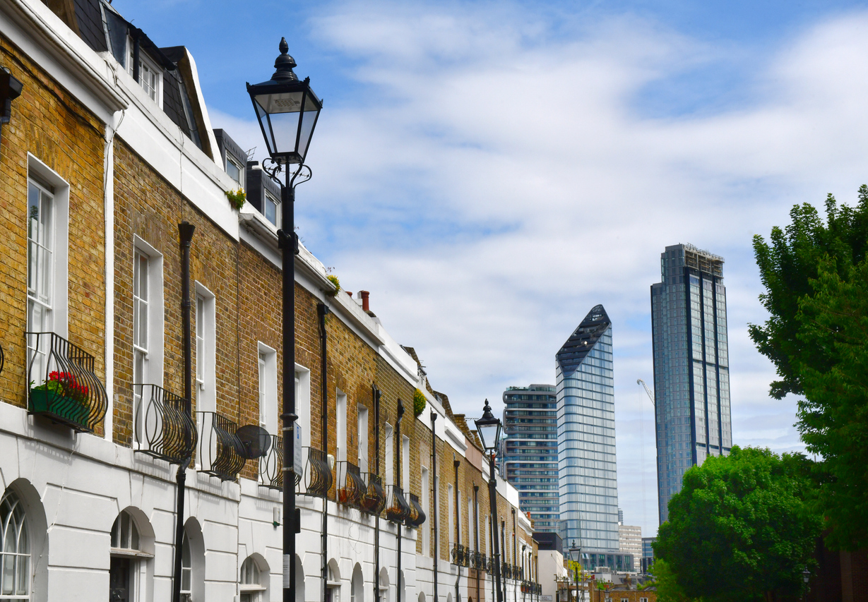 Victorian terraced houses in Islington N1, North London